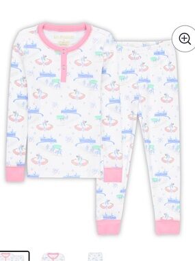 The Beaufort Bonnet Company White Kentucky Derby Sara Jane's Sweet Dream PJ Set